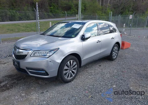 2015 Acura Mdx Technology Package from USA, damaged, VIN 5FRYD4H41FB019638